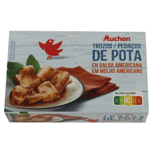 PRODUCTO ALCAMPO Trozos de pota en salsa Americana PRODUCTO ALCAMPO lata de 72 g.