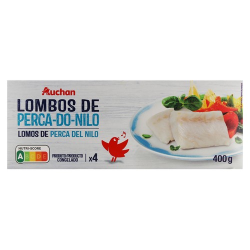 AUCHAN Lomos de perca del Nilo 400 g Producto Alcampo