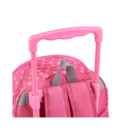 Mochila con ruedas, color rosa, MINNIE DISNEY, 29x33x12,75cm.