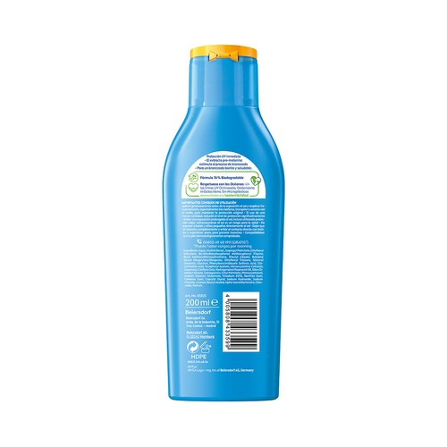NIVEA Sun protege & broncea Leche solar protectora y activadora del bronceado, con factor de protección 30 (alto) 200 ml.