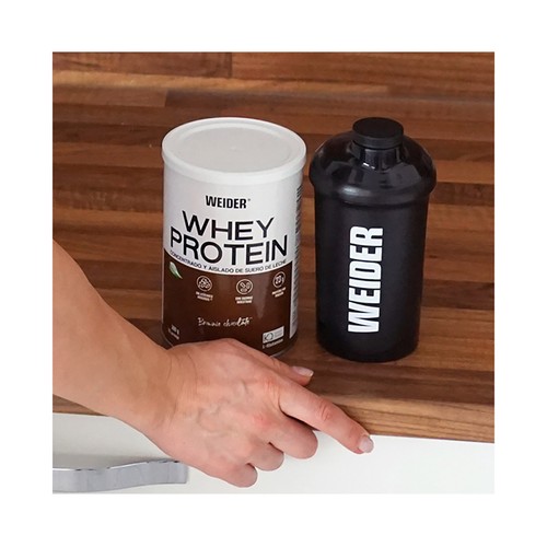 WEIDER Proteína concentrada y aislada de suero de leche con sabor a brownie - chocolate WEIDER 300 g.