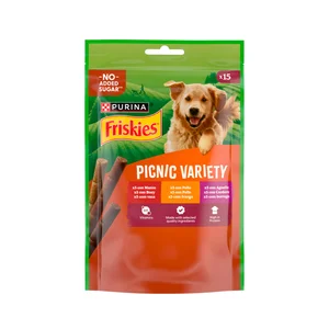 FRISKIES Snacks para perros surtido con sabor a carne 15 uds. 126 g.