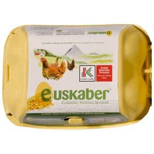 Huevos de gallinas camperas clase M y cat. A 6 uds.