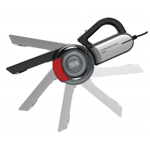 Aspirador de coche con acción ciclónica y cabezal pivotante con 10 posiciones diferentes BLACK & DECKER PV1200AV-XJ.