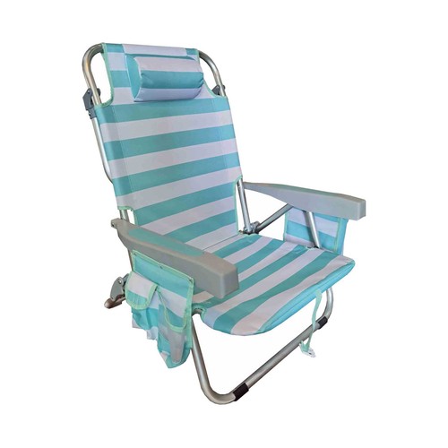 Silla playera de aluminio 64x63x80 cm. IKUNIK.