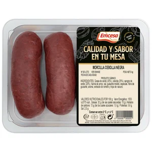 EMCESA Bandeja de morcillas negras de cebolla