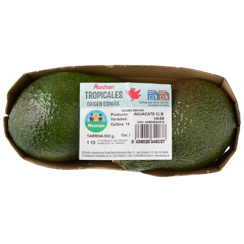 ALCAMPO CULTIVAMOS LO BUENO Aguacate nacional madurado en árbol 2 uds.