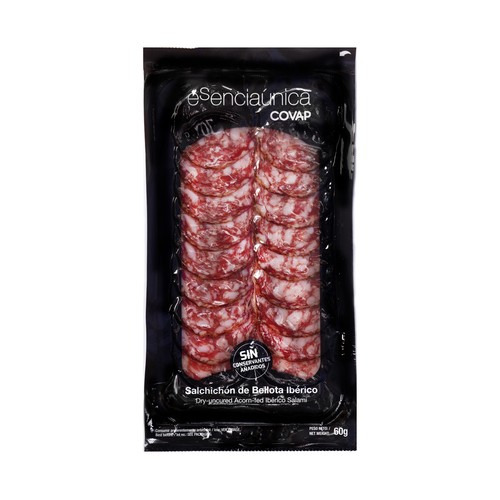 COVAP Salchichón de bellota ibérico, cortado en finas lonchas COVAP Esenciaúnica 60 g.