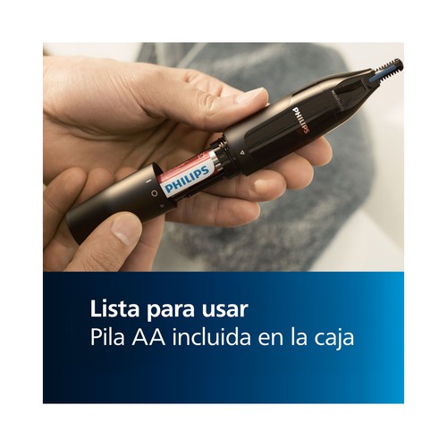 Recortador de nariz y orejas PHILIPS NT1650/16, sistema de protección, resistente al agua..
