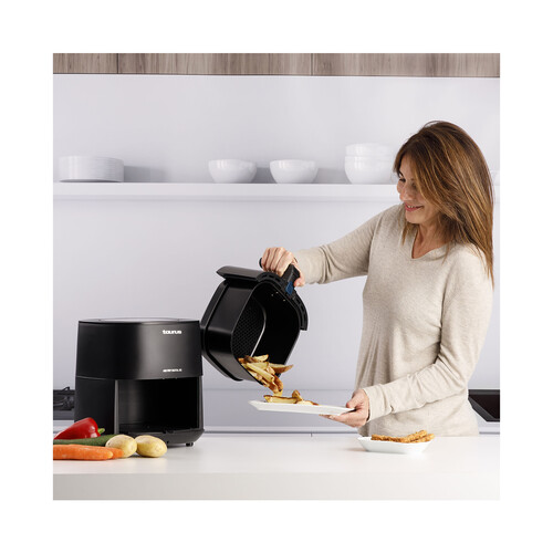 Freidora de aire, 5,5L, 1700W, TAURUS Air Fry Digital 6S, 8 programas, termostato.