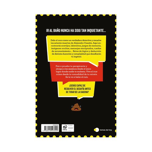 Descubre al asesino mientras haces caca. Hannah Bauer. EDICIONES TEMAS DE HOY