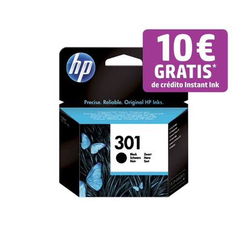 Cartucho de tinta original HP 301 CH561EE, negro..