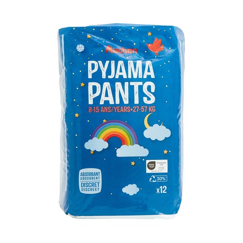PRODUCTO ALCAMPO Pañales de noche talla 8 unisex (27-57 kg) 12 ud