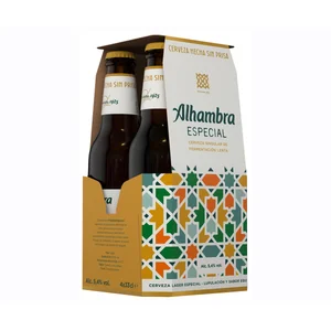ALHAMBRA LAGER SINGULAR Especial Cerveza pack de 4 uds. de 33 cl.