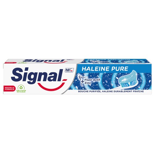 SIGNAL Frescor explosivo Pasta de dientes con acción blanqueante y frescor intenso 75 ml.
