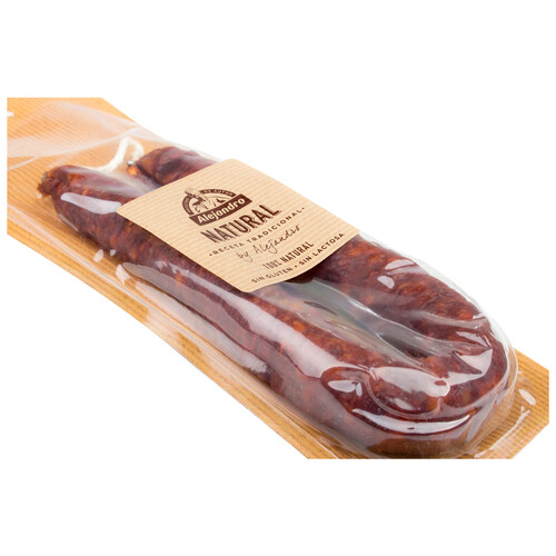Sarta de chorizo 100 % natural, sin gluten y sin lactosa ALEJANDRO 200 g.