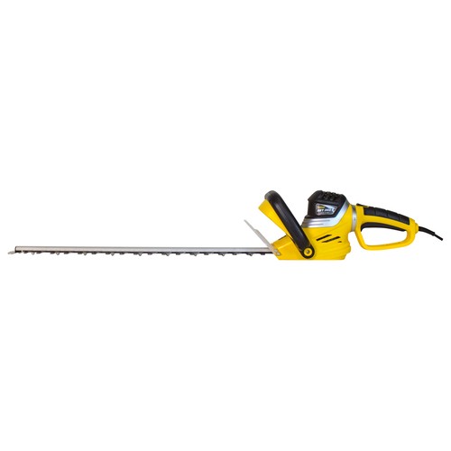 Cortasetos con motor eléctrico con potencia de 600W y asa inclinable hasta 90º para facilitar el corte vertical GARLAND Set 352 E.