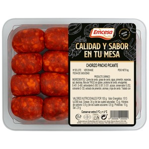 EMCESA Bandeja de chorizos picantes de pincho