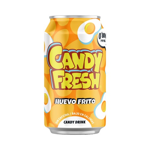 CANDYFRESH Bebida refrescante con sabor a huevo frito lata de 33cl