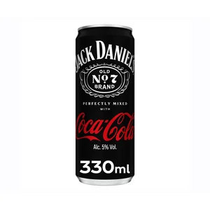 JACK DANIEL´S Combinado de Tennessee whiskey con Coca Cola lata de 330 ml.