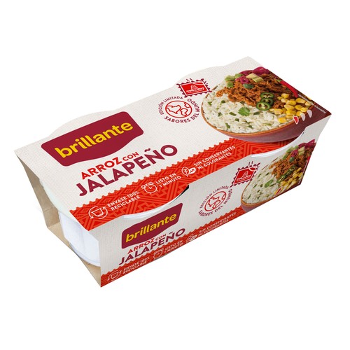 BRILLANTE Arroz con jalapeños 2 uds. 125 g.