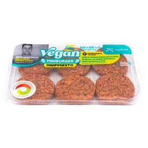 LA PALMA Mini hamburguesas vegetales de minipimiento LA PALMA 6x35 g.