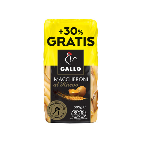 GALLO Pasta Macheroni al huevo GALLO paquete de 450 g.