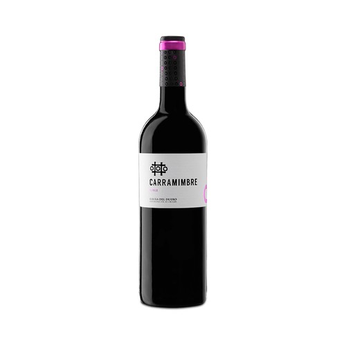 Vino tinto roble con denominación de origen Ribera del Duero CARRAMIMBRE botella de 75 cl.