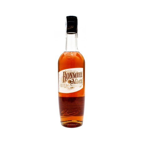 ALDEA Ron miel dorado, elaborado en la isla de La Palma ALDEA botella de 70 cl.