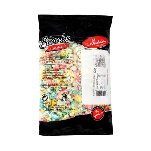 LA MADRILEÑA Palomitas de colores 120 g.
