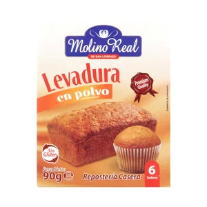 MOLINO REAL Impulsor de bollería, gasificante 6 sobres 90 g.