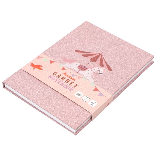 Cuaderno A5 1 raya horizontal 96 hojas Carrusel. ALCAMPO
