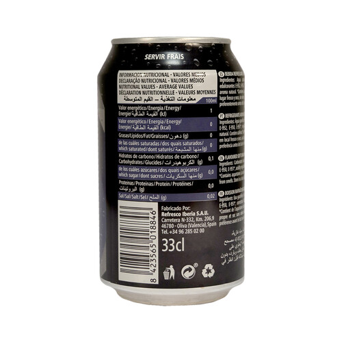DRINK IT Refresco de cola Cero DRINK IT 33 cl.