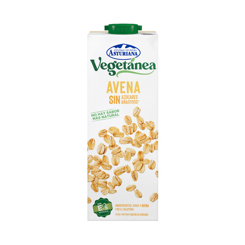 CENTRAL LECHERA ASTURIANA Bebida de avena sin azúcares añadidos  Vegetánea 1 l.