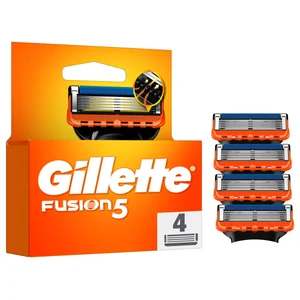 GILLETTE Fusion 5 Recambio de cuchillas de 5 hojas para maquinillas de afeitar 4 uds.
