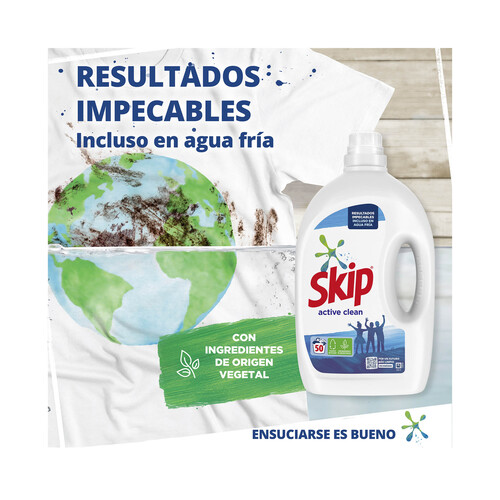 SKIP Detergente líquido SKIP ACTIVE CLEAN 50 lav.