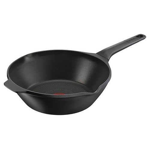 Wok aluminio vitrificado con interior antiadherente apta para inducción, 28cm,TEFAL.