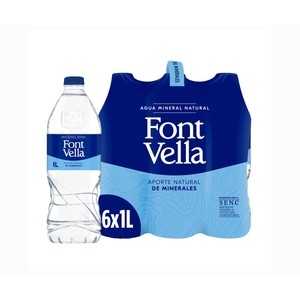 Imagen de FONT VELLA Agua mineral pack 6 uds. x 1 l.
