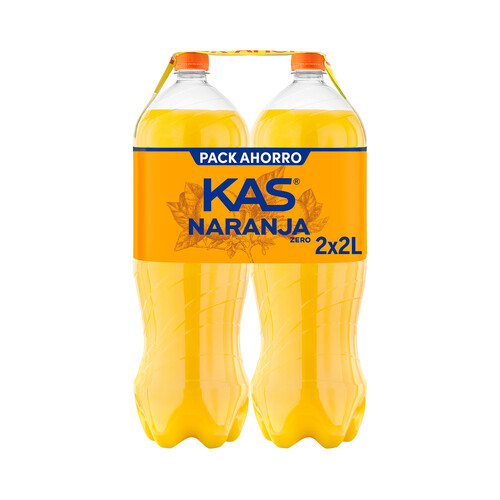 KAS Refresco de naranja pack 2 botellas de 2 l.