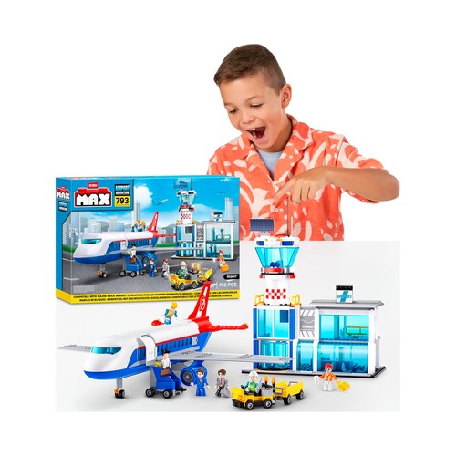 ZURU Max, Set Aeropuerto, 793 pcs +6 Años