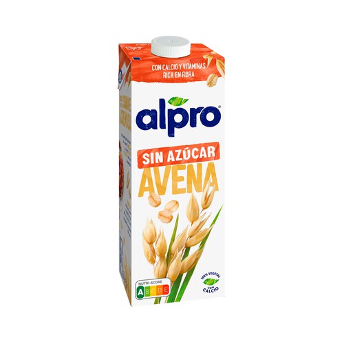 ALPRO Bebida de avena 100% vegetal, sin azúcar ni edulcorantes  1 l