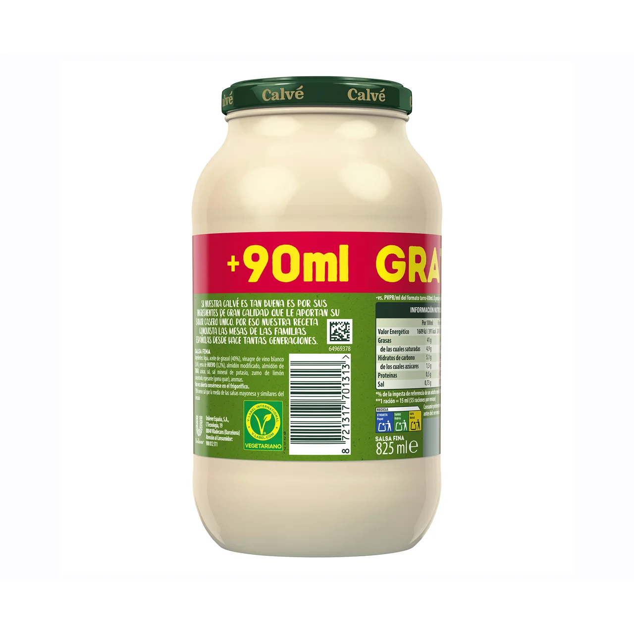 Mayonesa 825 ml.