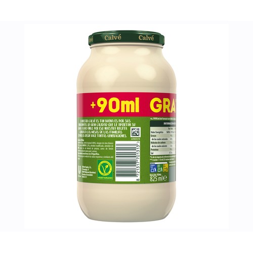 CALVÉ Mayonesa 825 ml.
