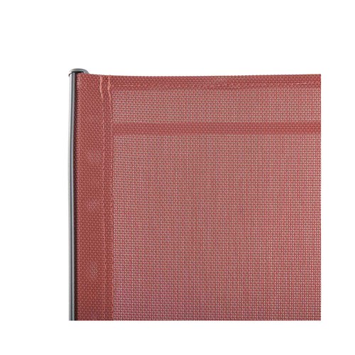 Silla acero-textileno de 98x70x54cm, GARDENSTAR color rojo.
