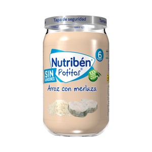 Potitos® de arroz con merluza a partir de 6 meses 235 g.