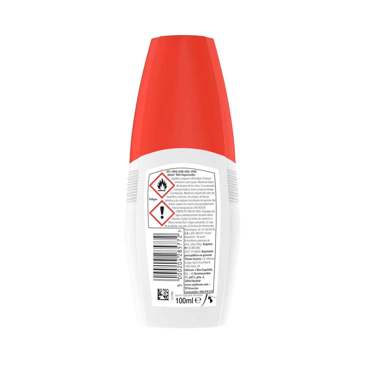 Kids Repelente vaporizador de insectos, a partir de 12 meses 100 ml.