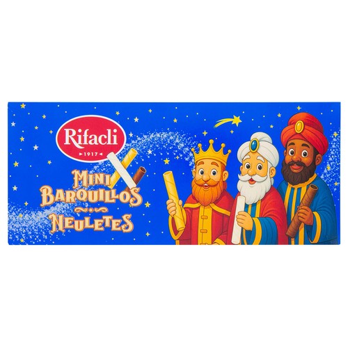 RIFACLI Mini surtido de barquillos Reyes Magos 65 g.