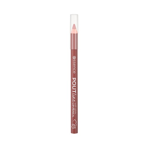 ESSENCE Poutline soft glide tono 03 Bare affair nude Lápiz de labios con cobertura completa.