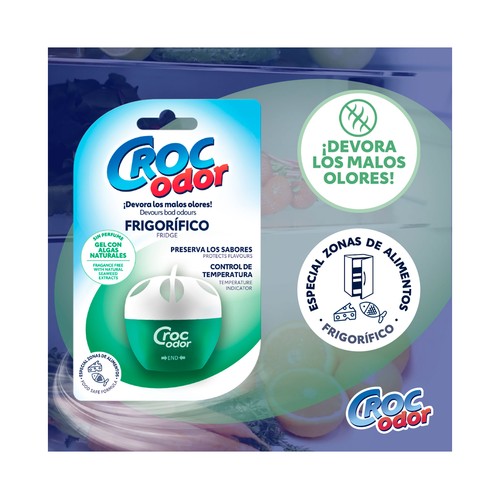 CROC ODOR Absorbe olores especial para frigorífico o nevera.