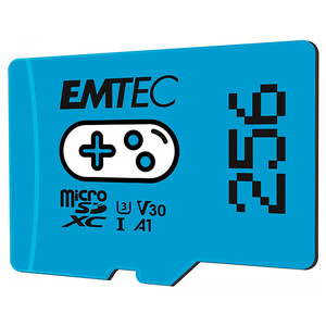 Tarjeta de memoria MicroSDXC EMTEC 256GB Azul Nintendo Switch.